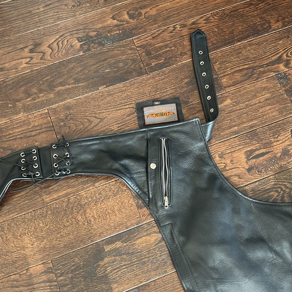 Motorcycle chaps pants leather - Picture 6 of 6